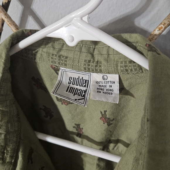 Vintage Sudden Impact Western Horse and Jockey Button Up Blouse - Picture 4 of 7